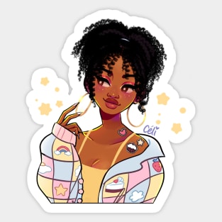 curls Sticker